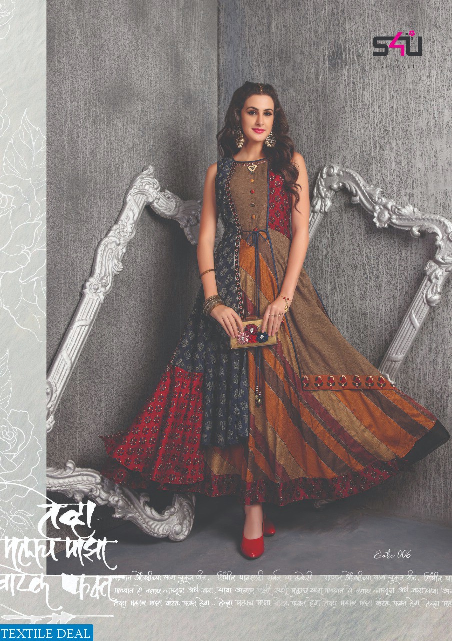 S4U Exotica Wholesale ready made designer kurtis